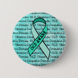 OCD Obsessief Compulsive Disorder Awareness Ribbon Ronde Button 5,7 Cm