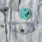 OCD Obsessief Compulsive Disorder Awareness Ribbon Ronde Button 5,7 Cm (In situ)