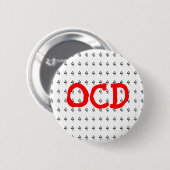 OCD Obsessief Compulsive Disorder Number 4 Button (Voorkant /achterkant)