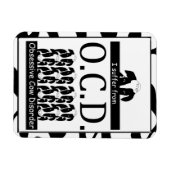 OCD Obsessief Cow Disorder Funny Magnet Magneet (Horizontaal)