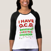 OCD Obsessief-kerstziekte T-shirts (Voorkant)