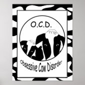 OCD Obsessief Koe Disorder Poster (Voorkant)