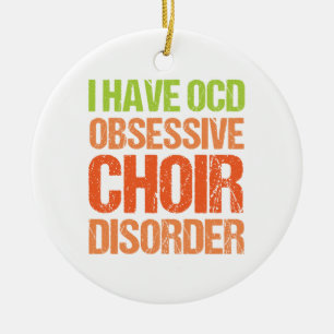 OCD - Obsessief-koor stoornis Keramisch Ornament