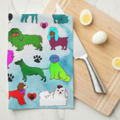 OCD Obsessieve Canine Disorder Keukendoek Theedoek (Quarter Fold)