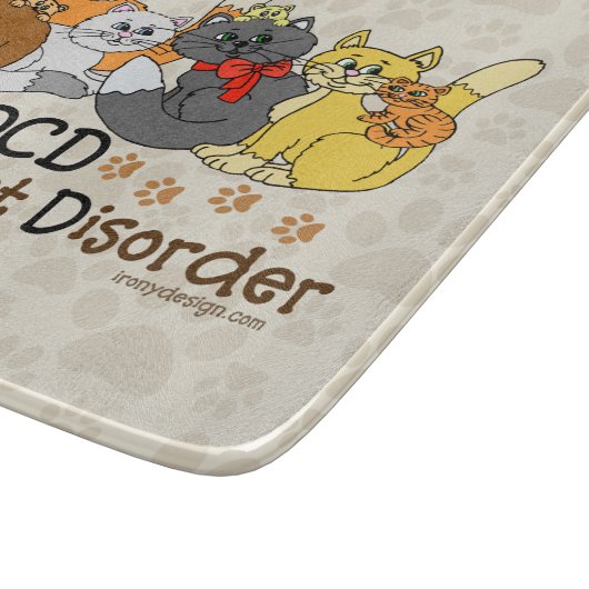 OCD Obsessieve Cat Disorder Keuken Snijplank (Hoek)