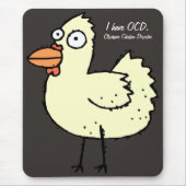 OCD Obsessieve Chicken Disorder Muismat (Voorkant)