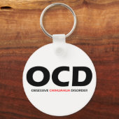 OCD - Obsessieve Chihuahua Disorder Sleutelhanger (Voorkant)