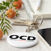OCD - Obsessieve Chihuahua Disorder Sleutelhanger (Zijkant)