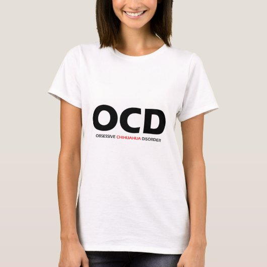 OCD - Obsessieve Chihuahua Disorder T-shirt (Voorkant)