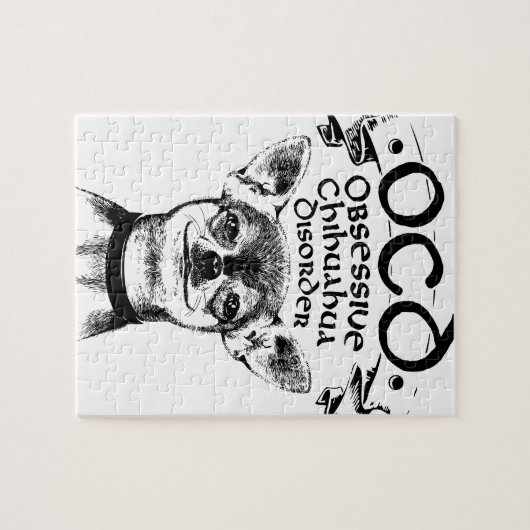 OCD obsessieve chihuahua Legpuzzel (Horizontaal)