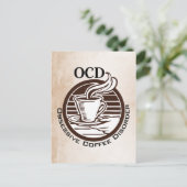 OCD: Obsessieve-Coffiestoornis Briefkaart (Staand voorkant)