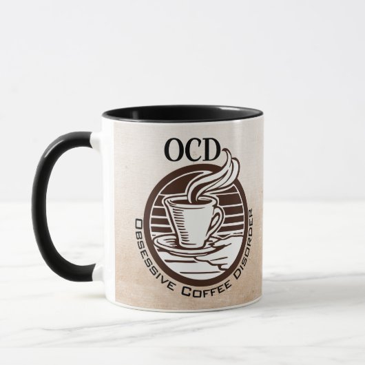 OCD: Obsessieve-Coffiestoornis Mok (Links)