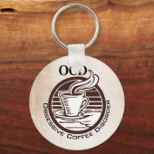 OCD: Obsessieve-Coffiestoornis Sleutelhanger (Voorkant)