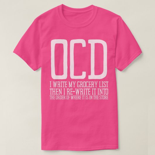 OCD obsessieve Compulsive Disorder Bewustheid 13 T-shirt (Design voorkant)