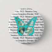 OCD obsessieve Compulsive Disorder Bewustheid Ronde Button 5,7 Cm (Voorkant)