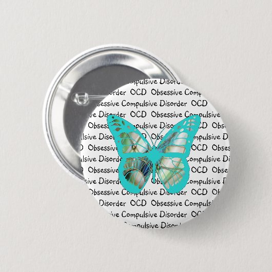 OCD obsessieve Compulsive Disorder Bewustheid Ronde Button 5,7 Cm (Voorkant /achterkant)