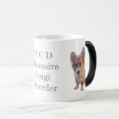 OCD: Obsessieve Corgi Disorder Coffee Mok (Voorkant rechts)