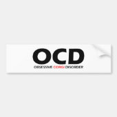 OCD - Obsessieve Corgi stoornis Bumpersticker (Voorkant)