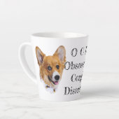 OCD: Obsessieve Corgi stoornis latte Mok (Linkerhoek)