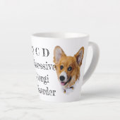 OCD: Obsessieve Corgi stoornis latte Mok (Rechterhoek)
