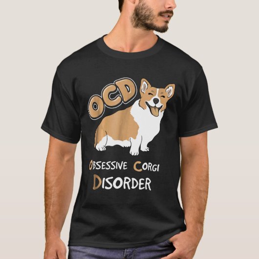 Ocd Obsessieve Corgi Stoornis T-shirt (Voorkant)