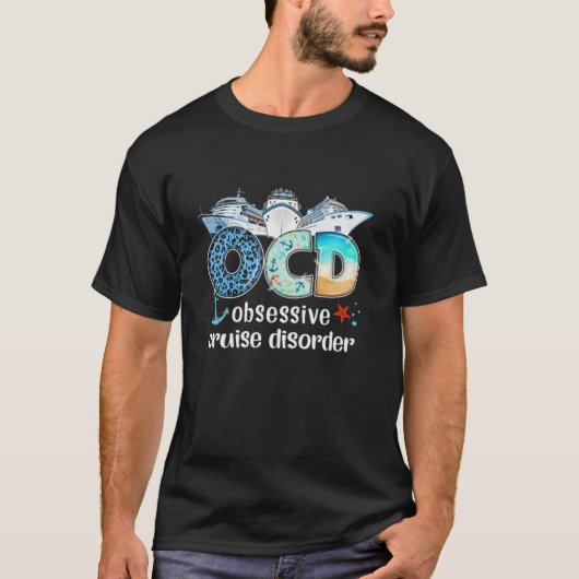 OCD Obsessieve Cruise Disorder Grappig Cruising T- T-shirt (Voorkant)