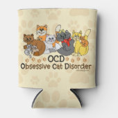 OCD obsessieve kat stoornis Blikjeskoeler (Voorkant)