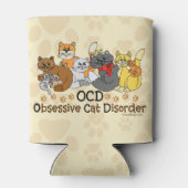 OCD obsessieve kat stoornis Blikjeskoeler (Achterkant)