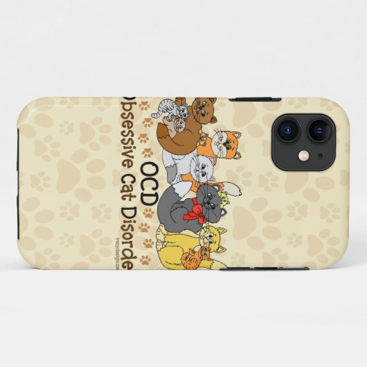 OCD obsessieve kat stoornis Case-Mate iPhone Case (Achterkant (horizontaal))