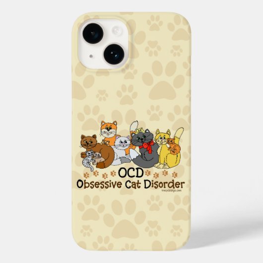 OCD obsessieve kat stoornis Case-Mate iPhone Case (Achterkant)