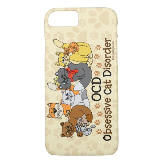 OCD obsessieve kat stoornis Case-Mate iPhone Case (Achterkant)