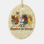 OCD obsessieve kat stoornis Keramisch Ornament (Rechts)