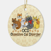 OCD obsessieve kat stoornis Keramisch Ornament (Links)