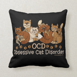 OCD obsessieve kat stoornis Kussen