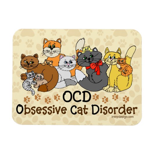 OCD obsessieve kat stoornis Magneet (Horizontaal)