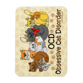 OCD obsessieve kat stoornis Magneet (Verticaal)