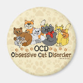 OCD obsessieve kat stoornis Magneet (Voorkant)