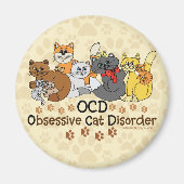 OCD obsessieve kat stoornis Magneet (Voorkant)