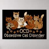 OCD obsessieve kat stoornis Poster (Voorkant)