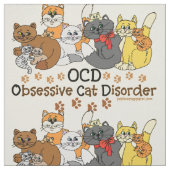 OCD obsessieve kat stoornis Stof (Swatch)