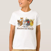 OCD obsessieve kat stoornis T-shirt (Voorkant)