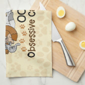 OCD obsessieve kat stoornis Theedoek (Quarter Fold)