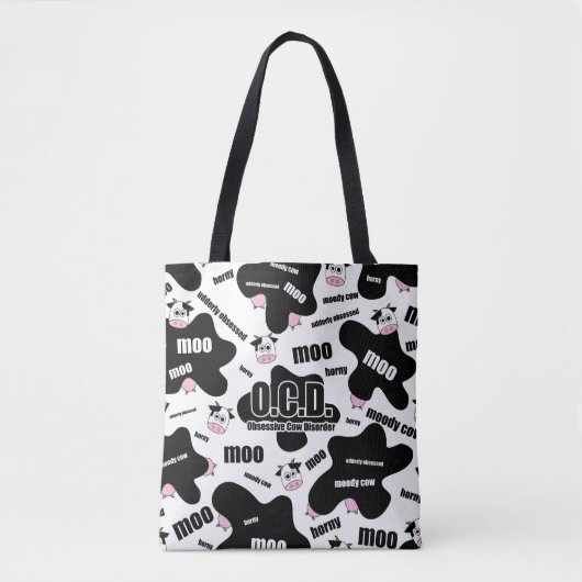 OCD - Obsessieve Koe stoornis Tote Bag (Voorkant)