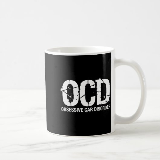 Ocd Obsessive Car Disorder Funny Lover Garage Guy Koffiemok (Rechts)