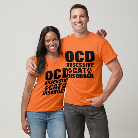 OCD OBSESSIVE CAT DISORDER Funny T-shirts (Unisex)