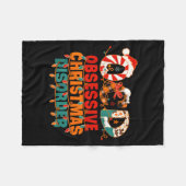 Ocd Obsessive Christmas Disorder Funny Christmas Fleece Deken (Voorkant (Horizontaal))