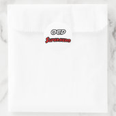OCD Superheld Ronde Sticker (Tas)