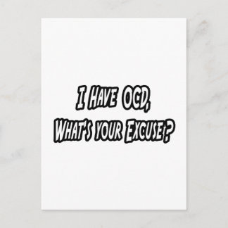 OCD... uw excuses? Briefkaart