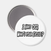 OCD... uw excuses? Magneet (Voorkant / Achterkant)