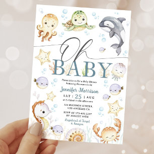 Ocea Babyshower Geslacht Neutraal Onder De Zee Kaart